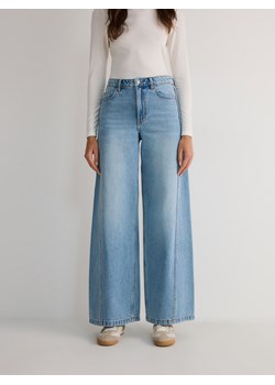 Reserved - Jeansy wide leg - niebieski ze sklepu Reserved w kategorii Jeansy damskie - zdjęcie 179347203
