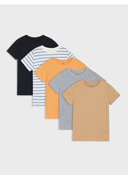 Sinsay - Koszulki z domieszką wiskozy 5 pack - brązowy ze sklepu Sinsay w kategorii T-shirty chłopięce - zdjęcie 179349694