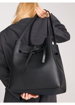Sinsay - Torebka shopper z wiązaniem - czarny ze sklepu Sinsay w kategorii Torby Shopper bag - zdjęcie 179349821