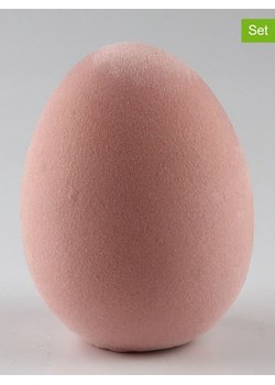 AM Design Figurki dekoracyjne (2 szt.) w kolorze jasnróżowym - wys. 10 x Ø 6,5 cm ze sklepu Limango Polska w kategorii Dekoracje - zdjęcie 179352872
