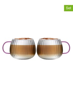 Vialli Design Szklanki (2 szt.) "Tulip" w kolorze różowym - 350 ml ze sklepu Limango Polska w kategorii Naczynia - zdjęcie 179353102