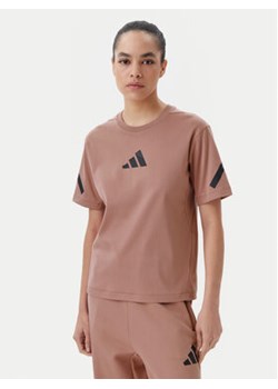 adidas T-Shirt Z.N.E. JC9311 Różowy Regular Fit ze sklepu MODIVO w kategorii Bluzki damskie - zdjęcie 179358564