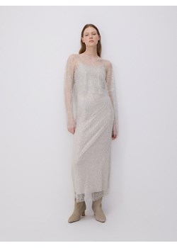 Reserved - Bluzka z metalizowaną nicią - srebrny ze sklepu Reserved w kategorii Bluzki damskie - zdjęcie 179360452