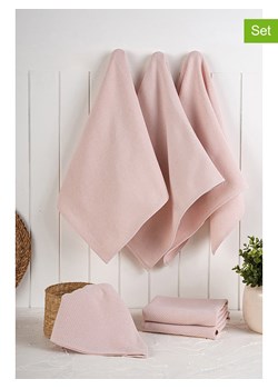 Violeta Home Ściereczki (6 szt.) w kolorze jasnoróżowym do naczyń - 76 x 43 cm ze sklepu Limango Polska w kategorii Ścierki kuchenne - zdjęcie 179362383