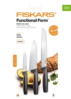Fiskars 2-częściowy zestaw startowy "Functional Form" w kolorze czarnym ze sklepu Limango Polska w kategorii Noże kuchenne - zdjęcie 179362390