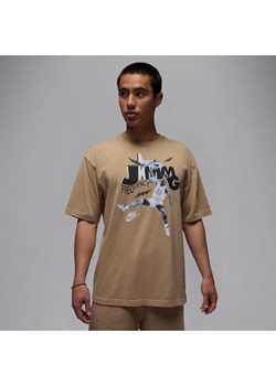 T-shirt męski Jordan Brand - Brązowy ze sklepu Nike poland w kategorii T-shirty męskie - zdjęcie 179364600