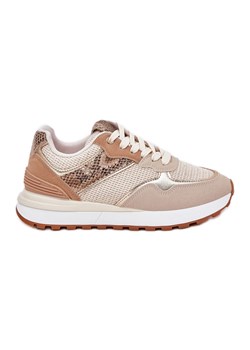 Buty Sportowe Damskie Na Platformie Zwierzęcy Wzór Beżowe beżowy - id: 221675 - marki ButyModne.pl - 179367190 Buty Sportowe Damskie Na Platformie Zwierzęcy Wzór Beżowe beżowy ze sklepu ButyModne.pl w kategorii Buty sportowe damskie - zdjęcie 179367190
