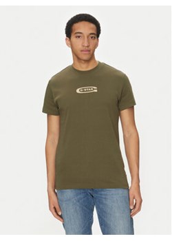 G-Star Raw T-Shirt Old Skool D25967-C812 110 Zielony Regular Fit ze sklepu MODIVO w kategorii T-shirty męskie - zdjęcie 179369232