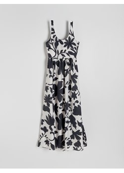 Reserved - Sukienka maxi w kwiatowy wzór - czarny ze sklepu Reserved w kategorii Sukienki - zdjęcie 179371494