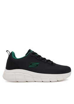 Sneakersy Skechers BOBS Sport B Flex - Icy Edge 118109/BLK Czarny ze sklepu eobuwie.pl w kategorii Buty sportowe męskie - zdjęcie 179372813