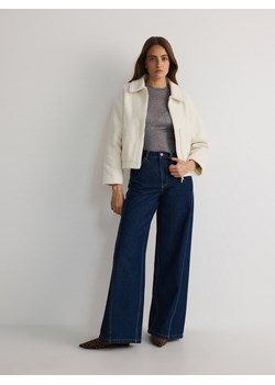 Reserved - Kurtka oversize - złamana biel ze sklepu Reserved w kategorii Kurtki damskie - zdjęcie 179375461