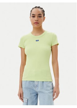 HUGO T-Shirt Easy 50523924 Zielony Slim Fit ze sklepu MODIVO w kategorii Bluzki damskie - zdjęcie 179383494