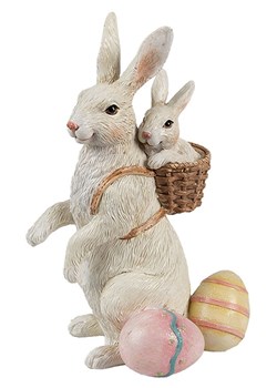 Clayre &amp; Eef Figurka dekoracyjna w kolorze beżowym - 10 x 16 x 9 cm ze sklepu Limango Polska w kategorii Dekoracje - zdjęcie 179383901
