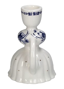 Kersten Świecznik &quot;Cup&quot; w kolorze biało-granatowym - 10 x 12 x 8 cm ze sklepu Limango Polska w kategorii Świeczniki - zdjęcie 179384140