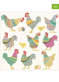 ppd Serwetki (40 szt.) &quot;Galli E Galline&quot; w kolorze kremowym ze wzorem ze sklepu Limango Polska w kategorii Akcesoria kuchenne - zdjęcie 179384173
