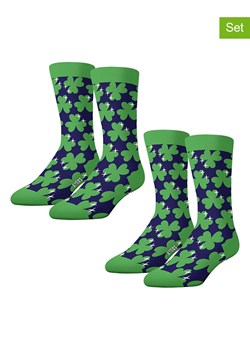 Lucky Socks Skarpety (2 pary) w kolorze zielono-granatowym ze sklepu Limango Polska w kategorii Skarpetki męskie - zdjęcie 179384972