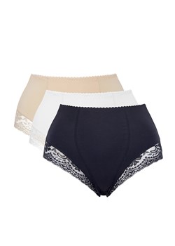 Figi modelujące Mitex Ela 3-pak czarny/biały/beż ze sklepu kontri.pl w kategorii Bielizna wyszczuplająca - zdjęcie 179386303