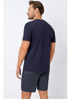Piżama męska z krótkim rękawem i spodenkami Rajmund, Kolor granatowy-wzór, Rozmiar M, Italian Fashion ze sklepu Primodo w kategorii Piżamy męskie - zdjęcie 179388092