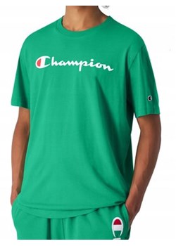 Champion T-Shirt 220256 Zielony Regular Fit ze sklepu MODIVO w kategorii T-shirty męskie - zdjęcie 179388920