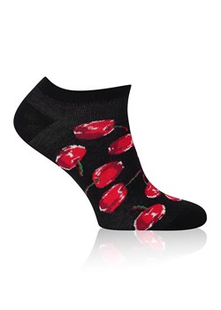 Skarpetki stopki męskie Cherry S178S, Kolor czarno-czerwony, Rozmiar 41-43, Gee One ze sklepu Intymna w kategorii Skarpetki męskie - zdjęcie 179390770