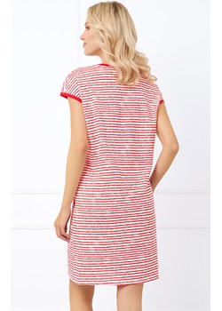 Koszula nocna damska z krótkim rękawem czerwona Flota, Kolor czerwony-wzór, Rozmiar S, Italian Fashion - id: 199108 - marki Italian Fashion - 179390772 Koszula nocna damska z krótkim rękawem czerwona Flota, Kolor czerwony-wzór, Rozmiar S, Italian Fashion ze sklepu Intymna w kategorii Koszule nocne - zdjęcie 179390772