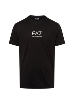 EA7 Emporio Armani Koszulka męska Mężczyźni czarny jednolity ze sklepu vangraaf w kategorii T-shirty męskie - zdjęcie 179391412
