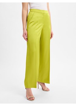 comma Damskie spodnie biznesowe Kobiety cytrynowy jednolity ze sklepu vangraaf w kategorii Spodnie damskie - zdjęcie 179391442