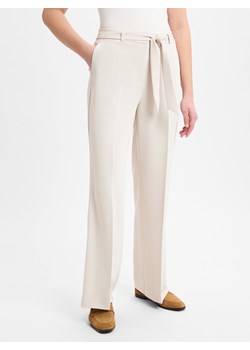 comma Damskie spodnie materiałowe Kobiety Sztuczne włókno kitt jednolity ze sklepu vangraaf w kategorii Spodnie damskie - zdjęcie 179391443