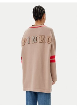PINKO Kardigan Borghese 104620 Brązowy Relaxed Fit ze sklepu MODIVO w kategorii Swetry damskie - zdjęcie 179394821