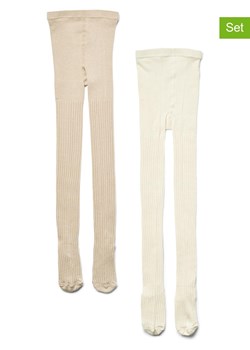 Wheat Rajstopy (2 pary) w kolorze kremowym i beżowym ze sklepu Limango Polska w kategorii Rajstopy dziecięce - zdjęcie 179397862