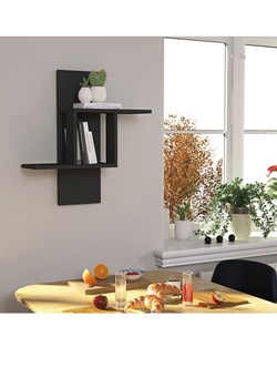 Scandinavia Concept Regał ścienny &quot;Mill&quot; w kolorze antracytowym - 64 x 70 x 20 cm ze sklepu Limango Polska w kategorii Regały i witryny - zdjęcie 179397993