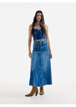 Reserved - Gorsetowy top - niebieski ze sklepu Reserved w kategorii Bluzki damskie - zdjęcie 179400191