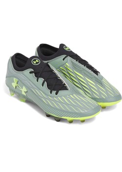 Męskie buty piłkarskie korki lanki Under Armour UA Magnetico Elite 4 Fg - zielone ze sklepu Sportstylestory.com w kategorii Buty sportowe męskie - zdjęcie 179403764