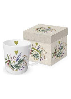 ppd Kubek jumbo &quot;Provence&quot; w kolorze białym ze wzorem - 350 ml ze sklepu Limango Polska w kategorii Kubki - zdjęcie 179406261