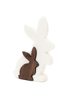 Homla Dekoracja &quot;Hare&quot; w kolorze biało-brązowym - 13 x 23 cm ze sklepu Limango Polska w kategorii Dekoracje - zdjęcie 179407132