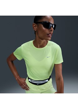 Damska koszulka z krótkim rękawem do biegania Dri-FIT Nike Tempo - Żółty ze sklepu Nike poland w kategorii Bluzki damskie - zdjęcie 179409134