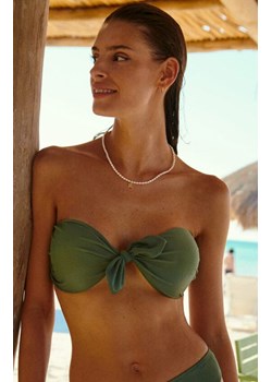 Góra stroju kąpielowego bandeau khaki Nathalie SW-847, Kolor khaki, Rozmiar L, Kinga ze sklepu Primodo w kategorii Stroje kąpielowe - zdjęcie 179410224