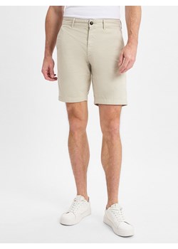 BOSS Orange Szorty - Chino Slim Mężczyźni Bawełna beżowy jednolity ze sklepu vangraaf w kategorii Spodenki męskie - zdjęcie 179416374