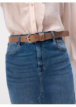 Mohito - Brązowy pasek z klamrą - beżowy ze sklepu Mohito w kategorii Paski damskie - zdjęcie 179421351