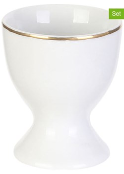 every ware Kieliszki (6 szt.) w kolorze białym na jajka - wys. 7,2 x Ø 4,8 cm ze sklepu Limango Polska w kategorii Naczynia - zdjęcie 179422141