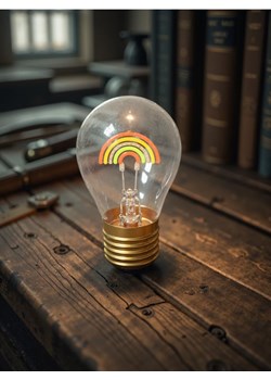 Sinsay - Dekoracyjna Lampa LED w Kształcie Żarówki Edisona - wielobarwny ze sklepu Sinsay w kategorii Lampy stołowe - zdjęcie 179429490