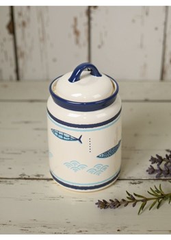 Sinsay - Ceramiczny pojemnik do przechowywania - granatowy ze sklepu Sinsay w kategorii Pojemniki kuchenne - zdjęcie 179429531