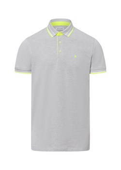 Jack & Jones Męska koszulka polo Mężczyźni Bawełna jasny szary jednolity ze sklepu vangraaf w kategorii T-shirty męskie - zdjęcie 179429774