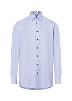 Finshley & Harding Męska koszula biznesowa - Easy Care Mężczyźni Modern Fit Bawełna jasnoniebieski jednolity ze sklepu vangraaf w kategorii Koszule męskie - zdjęcie 179429791