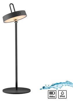 Just Light Lampa stołowa LED &quot;Amag&quot; w kolorze czarnym - wys. 47,2 x Ø 15 cm ze sklepu Limango Polska w kategorii Lampy stołowe - zdjęcie 179431244