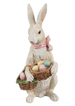 Clayre &amp; Eef Figurka dekoracyjna w kolorze beżowym - 10 x 36 x 7 cm ze sklepu Limango Polska w kategorii Dekoracje - zdjęcie 179433183