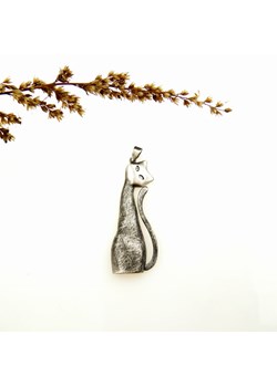 Zawieszka - Kot duży czarny ze sklepu Venus Galeria - Magiczny Ogród Biżuterii Srebrnej w kategorii Zawieszki - zdjęcie 179434283