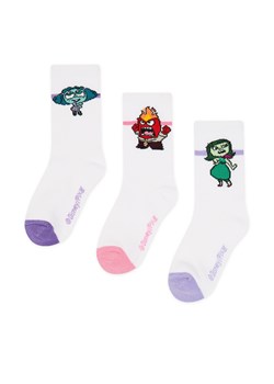 Skarpety INSIDE OUT 2 ACCCS-SS25-337PIO(3-PACK) Biały ze sklepu eobuwie.pl w kategorii Skarpetki dziecięce - zdjęcie 179436974
