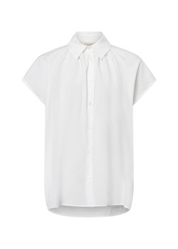 Weekend Max Mara Bluzka damska z krótkim rękawem - Vallo Kobiety Bawełna biały jednolity ze sklepu vangraaf w kategorii Bluzki damskie - zdjęcie 179439114