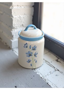 Sinsay - Ceramiczny pojemnik do przechowywania - błękitny ze sklepu Sinsay w kategorii Pojemniki kuchenne - zdjęcie 179448163